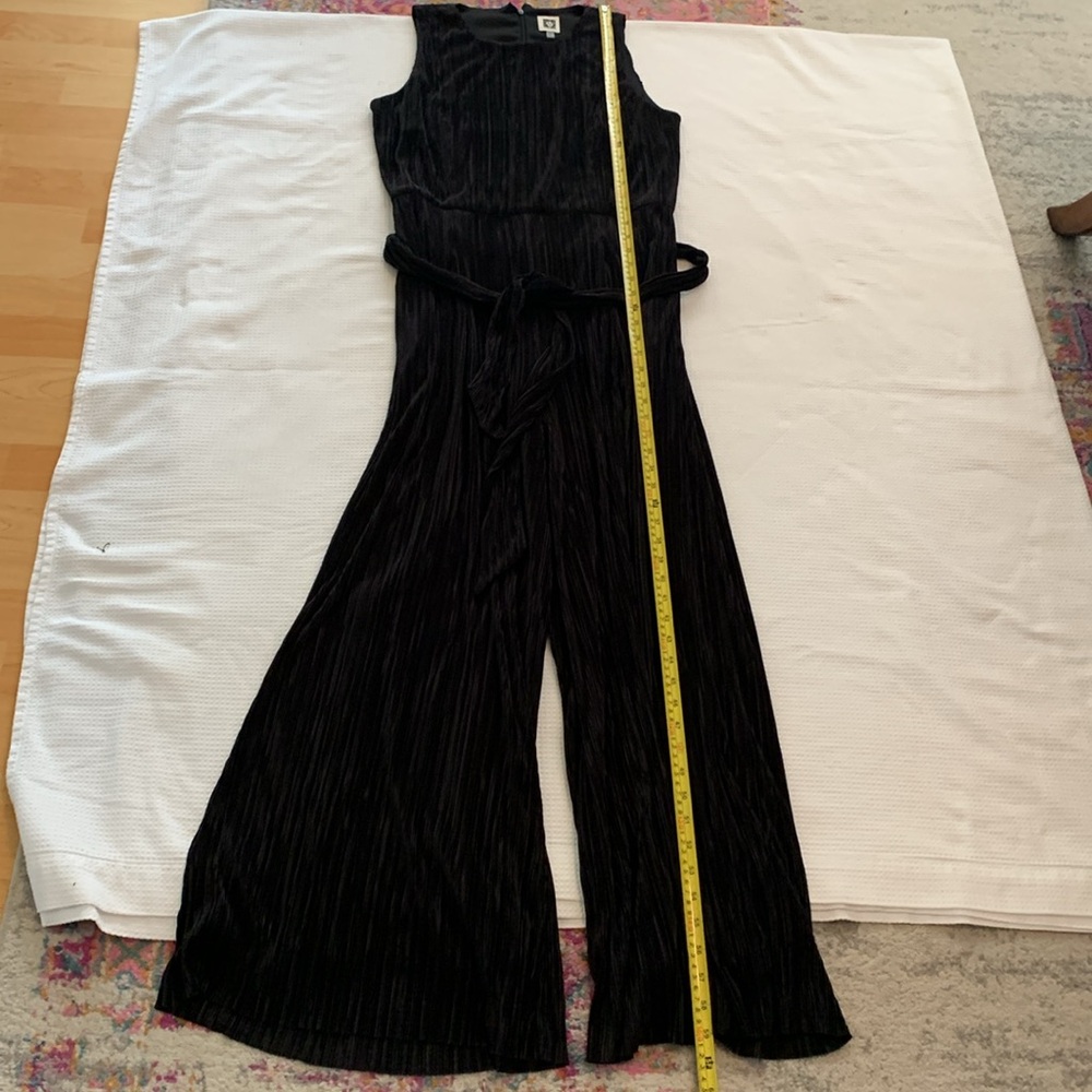 Anne Klein belted Elegant Black jumpsuit size 6 - Picture 12 of 13